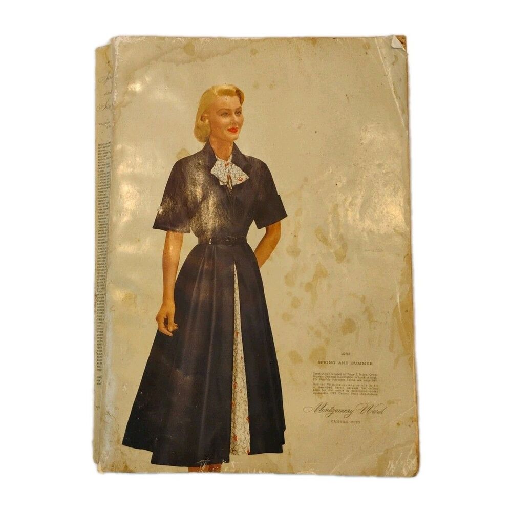 VTG 1953 Spring And Summer Montgomery Ward Catalog 930+ Pages Advertising MCM